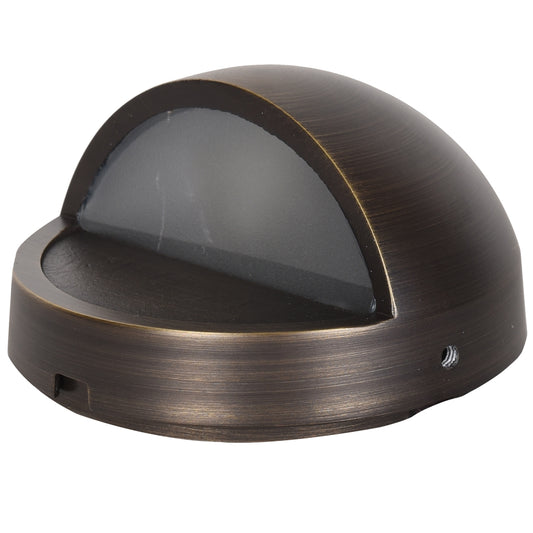 Core Elegance Halo Shield Solid Brass Hardscape Step Light (12V Low Voltage)