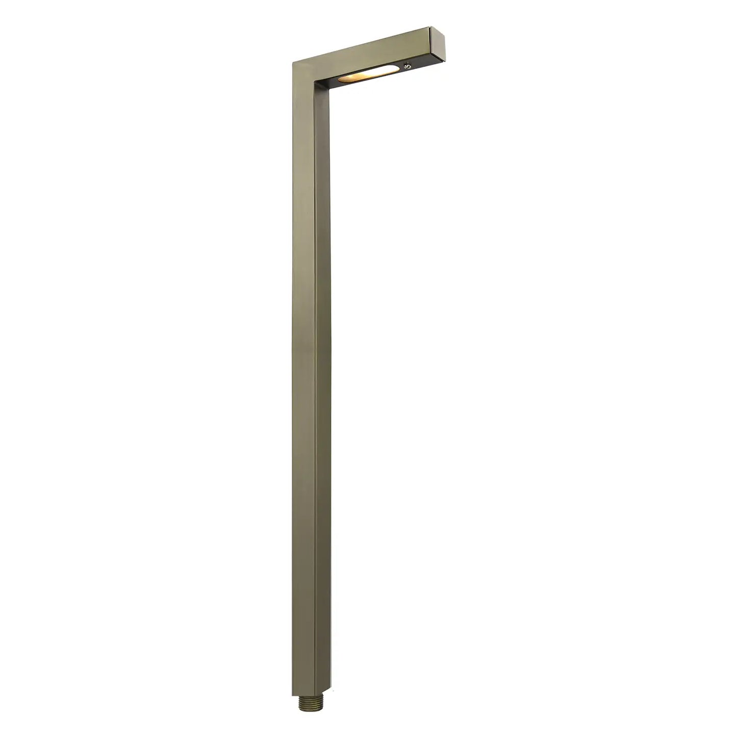 Core Elegance L-Shaped LED Path Light – Solid Brass – 12V – Antique Bronze Finish