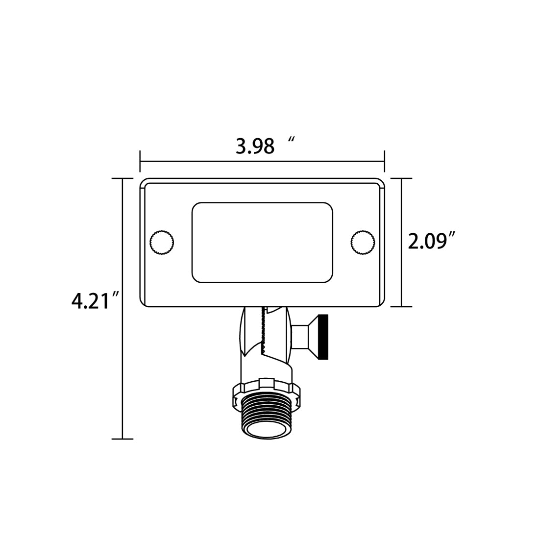 Core Elegance Slate Rectangular Wall Wash Light (12V)