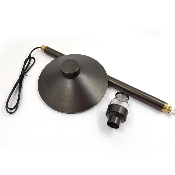 Core Elegance Brass Path Light – 6” Wide Shade – 12V