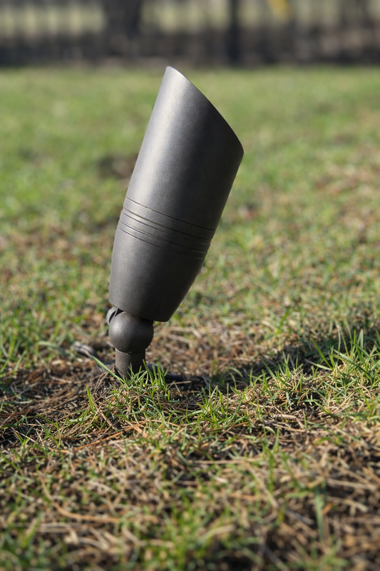 Brass Extended LED Up Light – 12V Professional Landscape Fixture