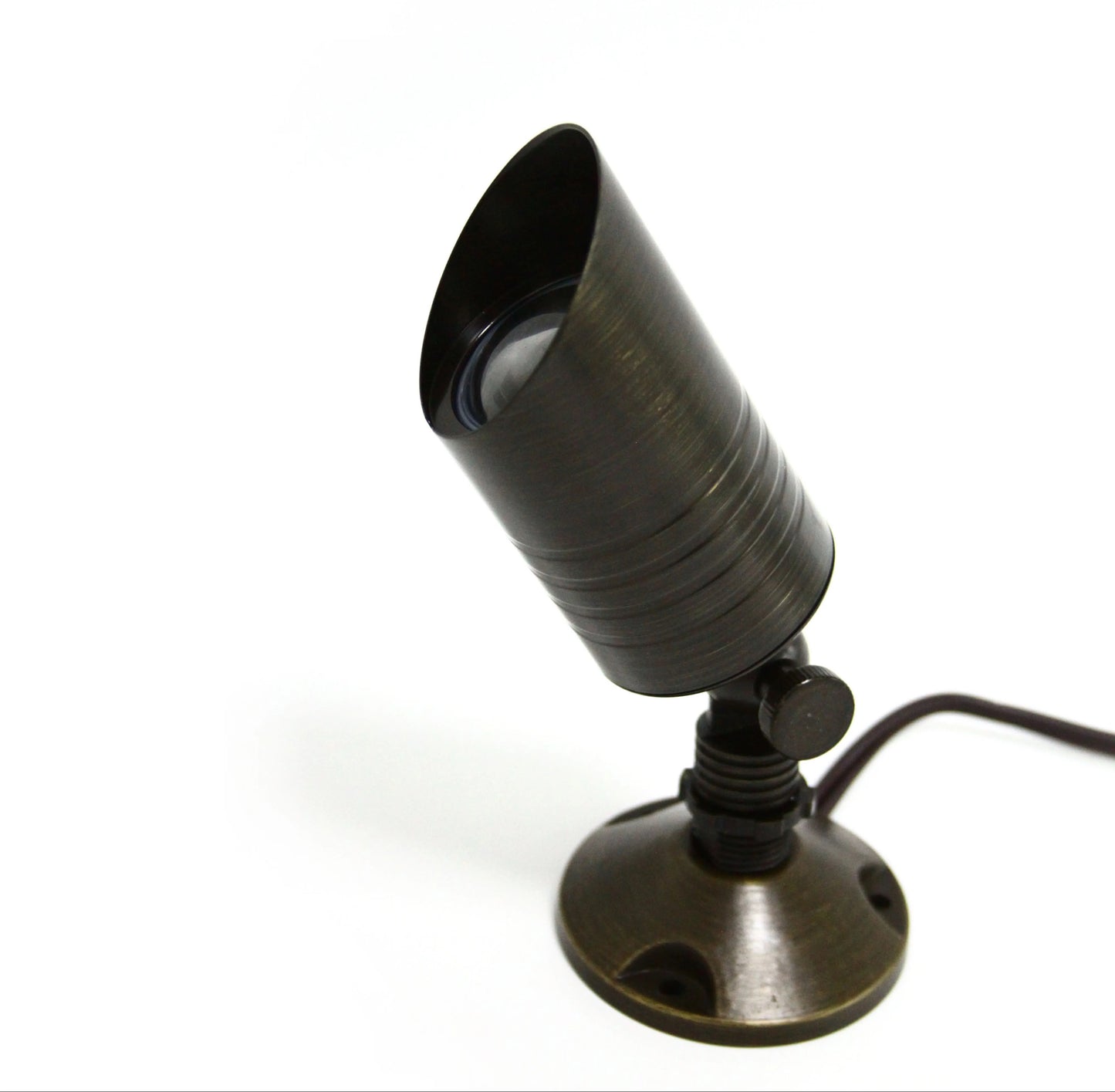 Mini Brass LED Up Light – 12V – Compact Adjustable Fixture