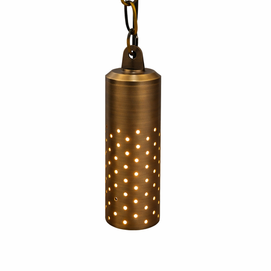 Core Elegance Luma Drop Solid Brass Outdoor Pendant Light (12V Low Voltage)