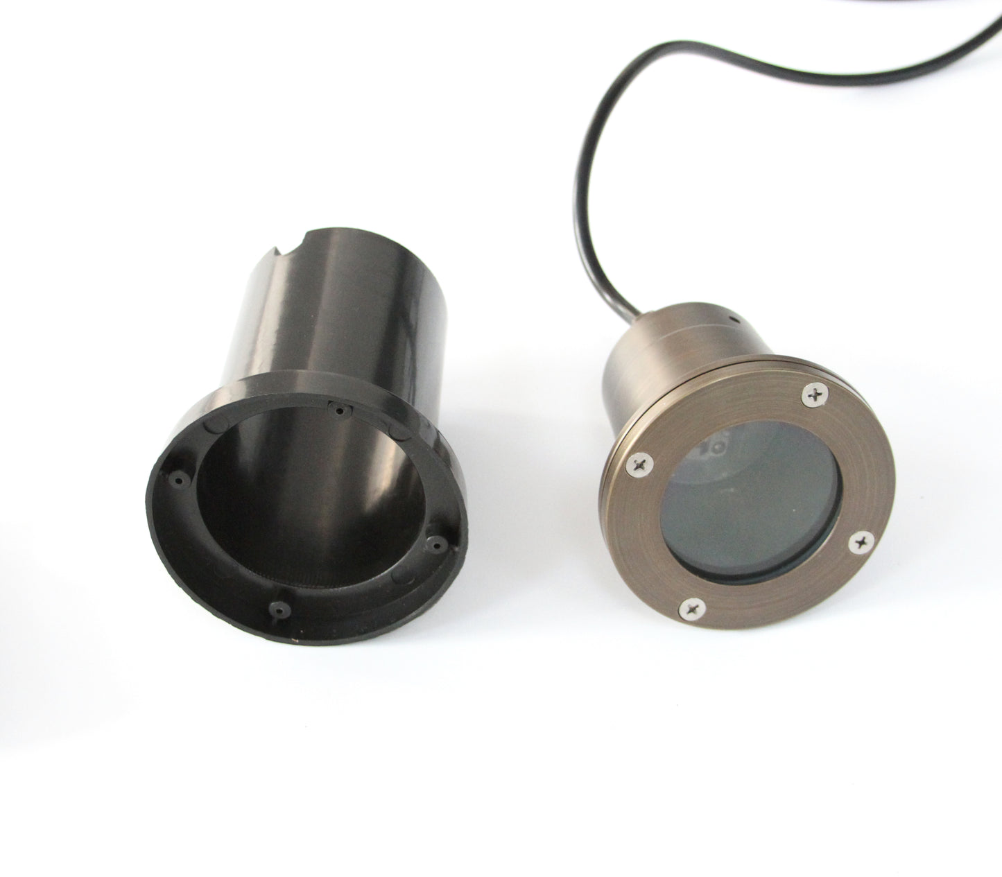 Core Elegance TerraGlow 4” In-Ground Well Light (12V Brass LED)