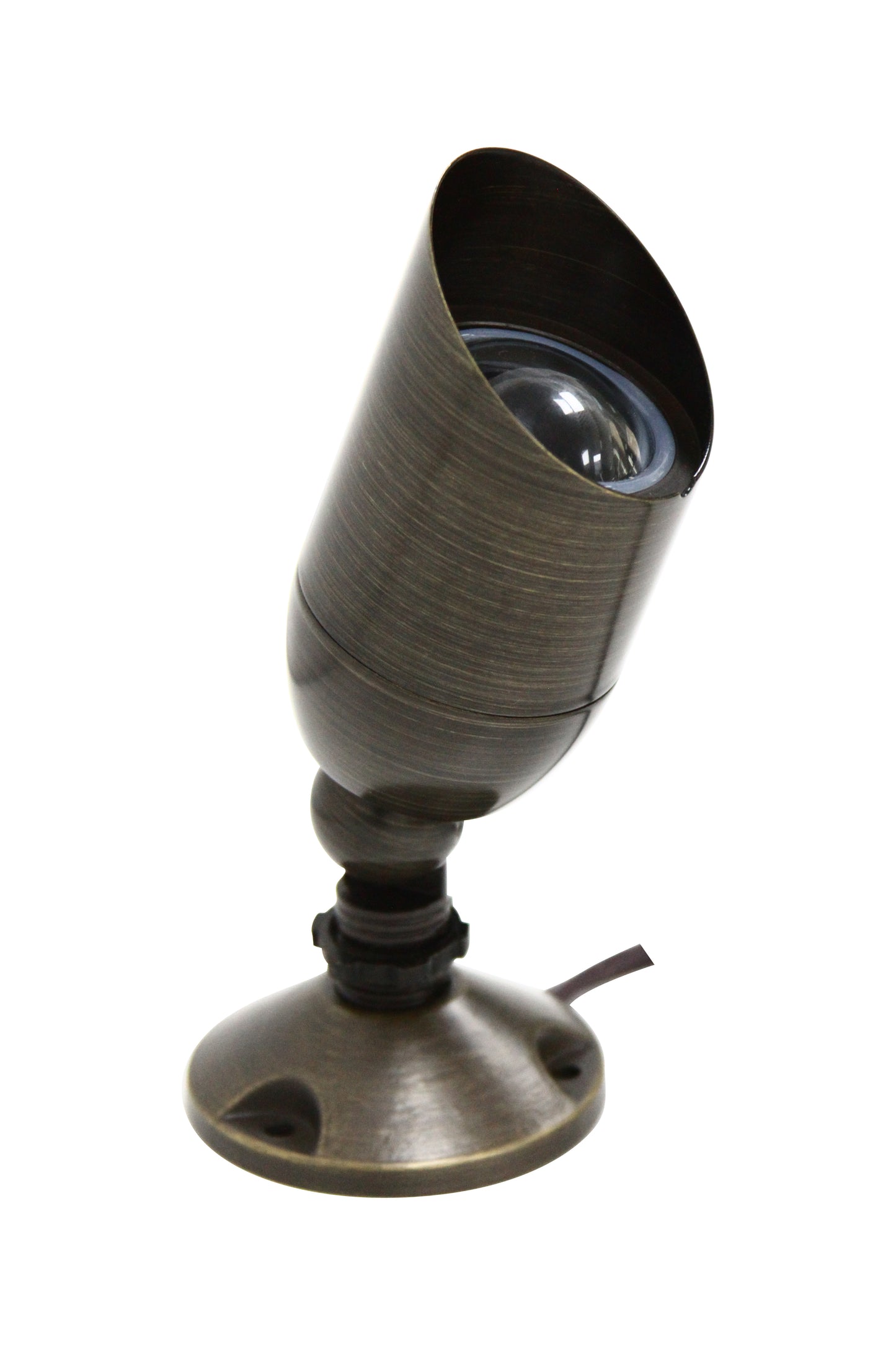 Core Elegance Compact Brass 12V Landscape Spotlight – Directional Outdoor Uplight