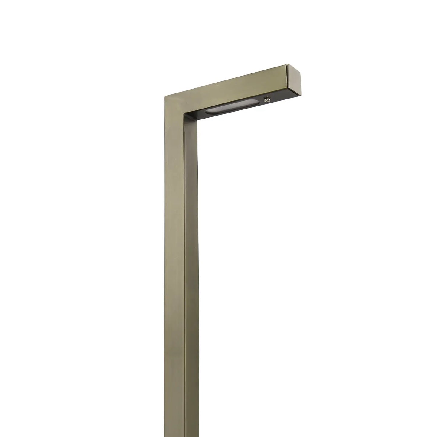 Core Elegance L-Shaped LED Path Light – Solid Brass – 12V – Antique Bronze Finish