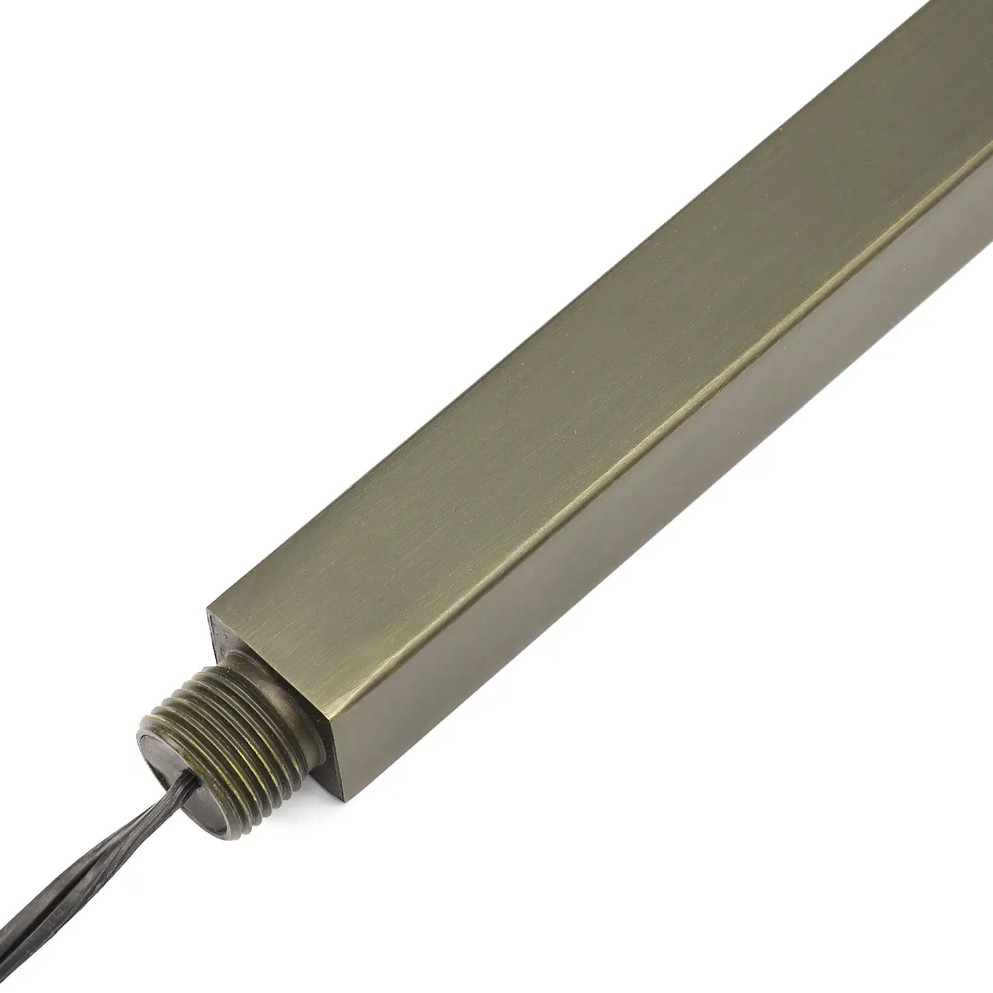 Core Elegance L-Shaped LED Path Light – Solid Brass – 12V – Antique Bronze Finish