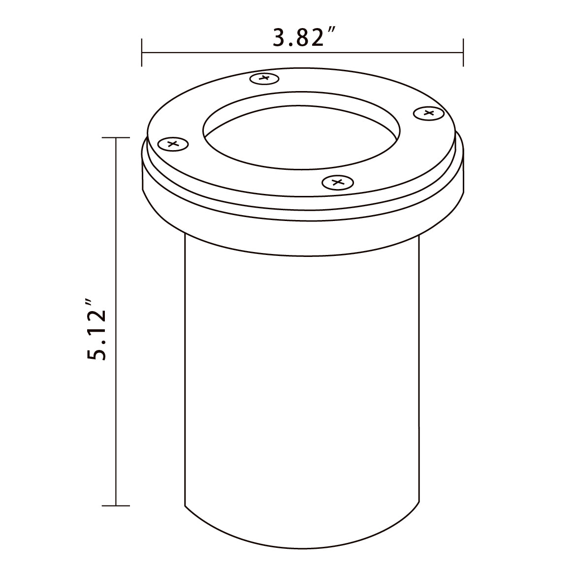 Core Elegance TerraCore 4” In-Ground Well Light (12V Flush Mount LED)